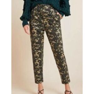 Anthropologie Amadi Floral Camo Pants